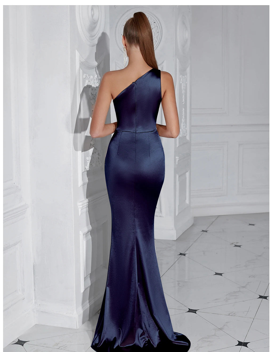 Draped Cocktail Gown