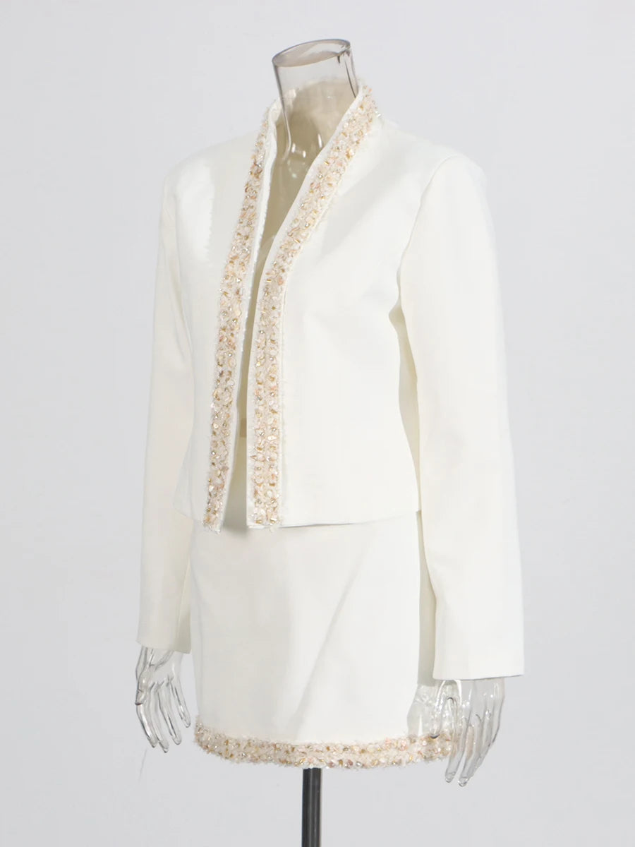 Zalia Atelier | Appliques Jacket and Skirt