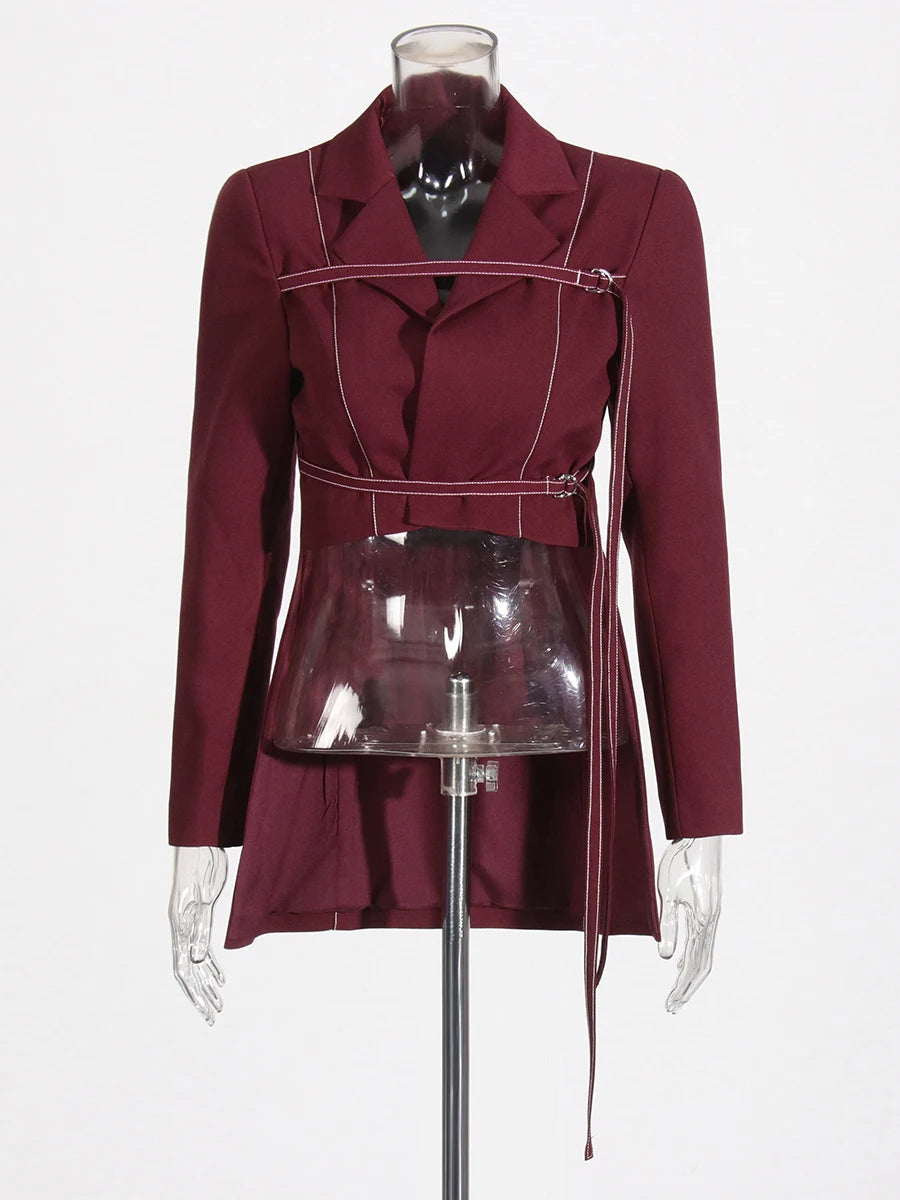 Zalia Atelier Burgundy Jacket