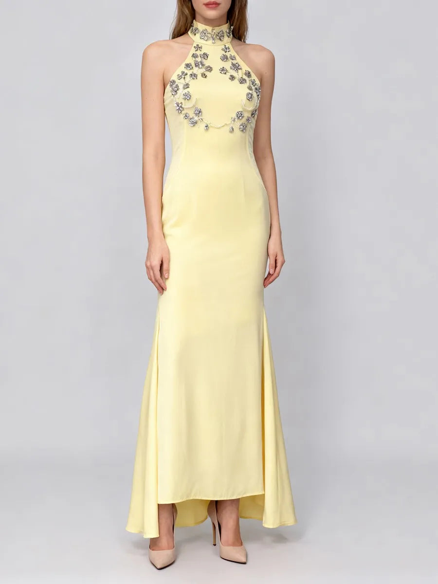 Butter Yellow Cocktail Gown