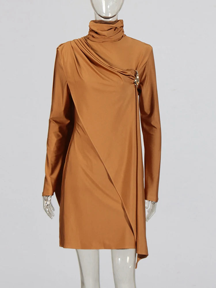 Zalia Atelier | Draped Scarf Mini Dress | Giuseppe Di Morabito Dupe