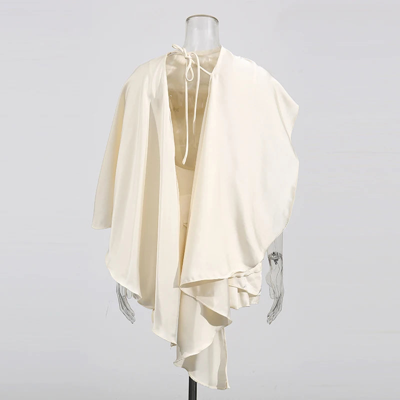 Zalia Atelier | Dress and Shawl | Back