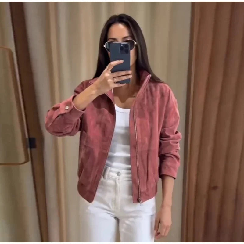 Dusty Pink Jacket - Zara Dupe Jacket