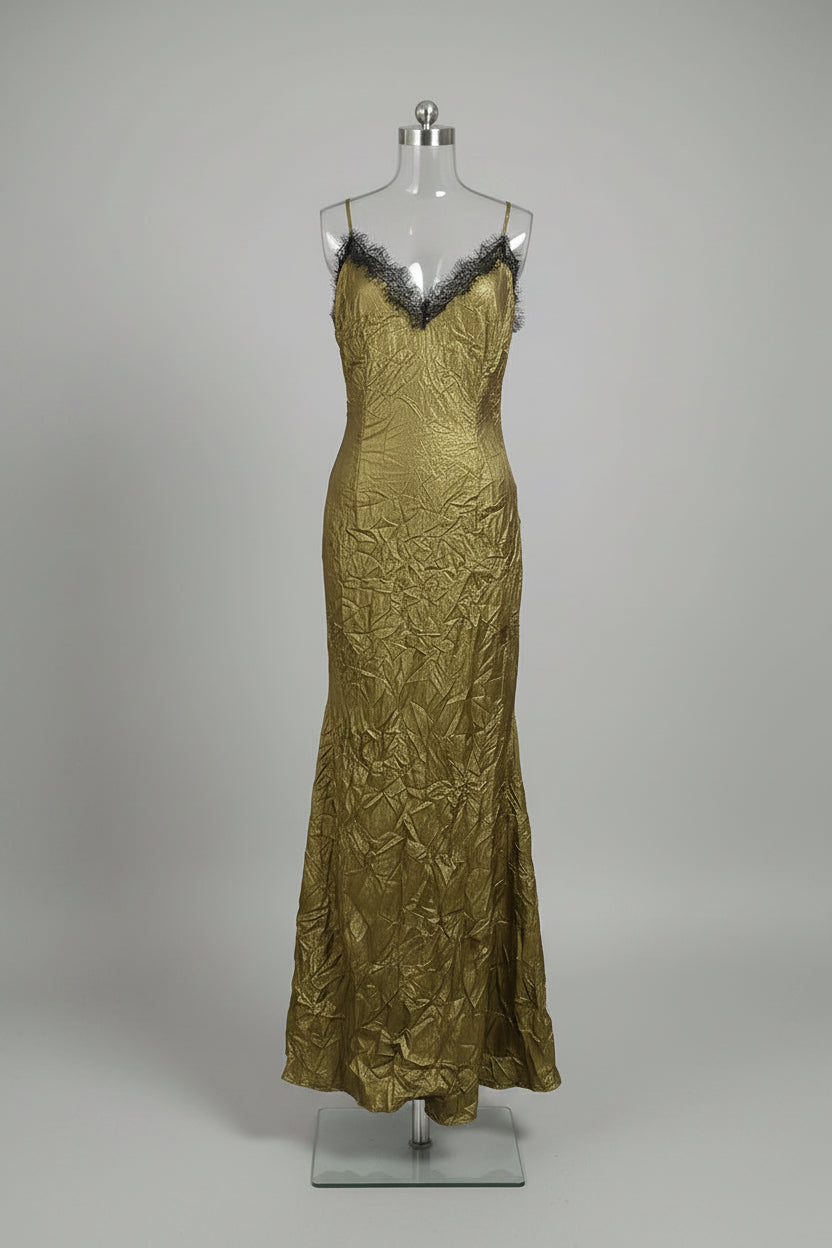 Gold Maxi Dress | Zalia Atelier