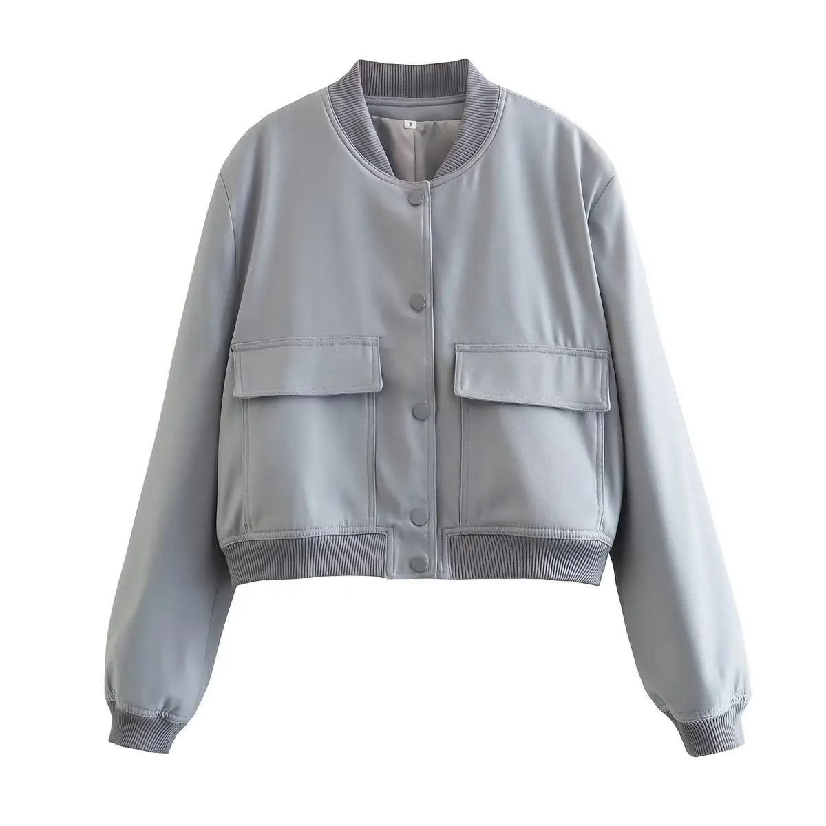 Grey Bomber Jacket