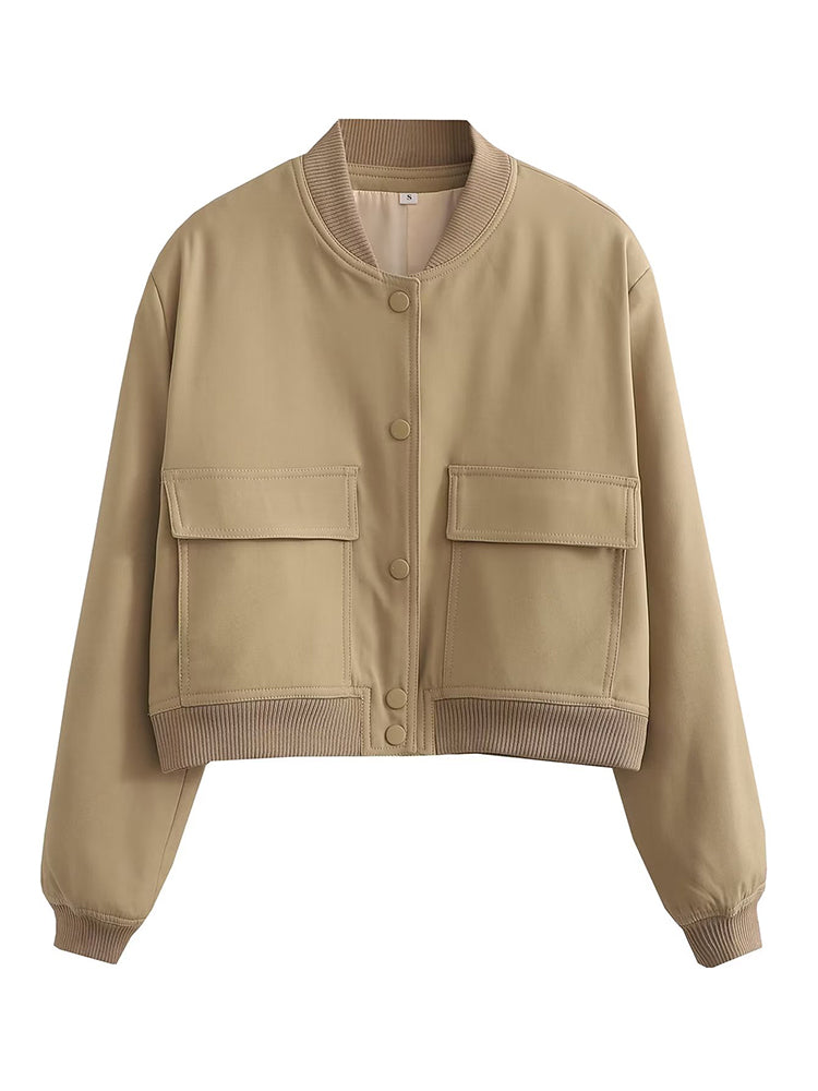 Khaki Bomber Jacket