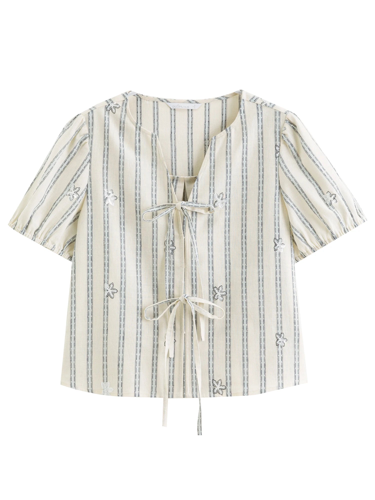 Linen and Cotton Blouse - striped