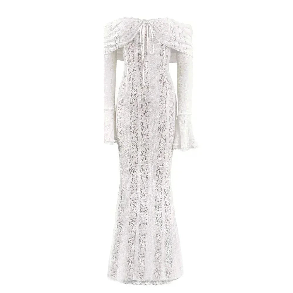 Zalia Atelier | Off The Shoulder Lace Dress | Boho Styles Dress