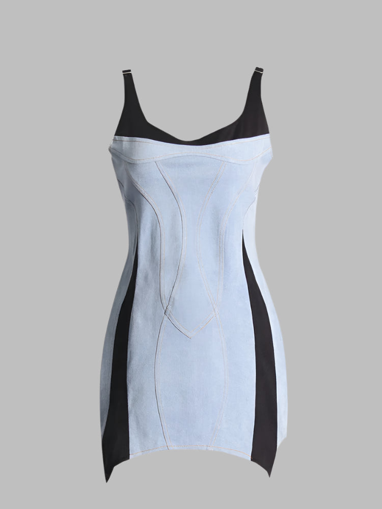 Zalia Atelier | Patchwork Mini Dress