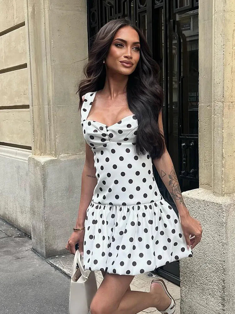 Sexy and Sweet Polka Dot Mini Dress