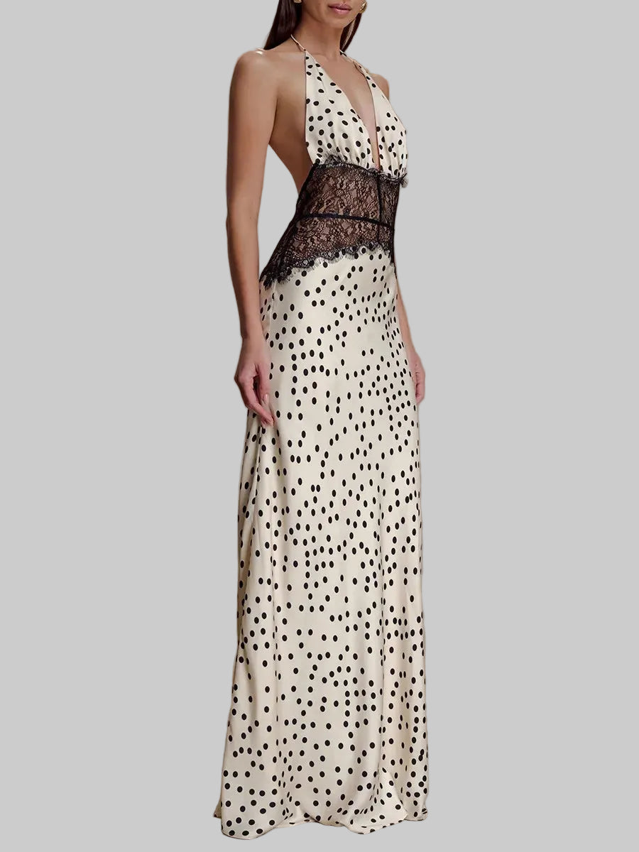 Polka Dot and Lace Dress