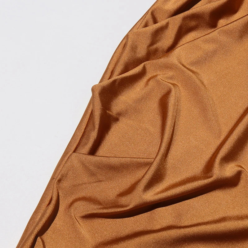 Draped Scarf Mini Dress