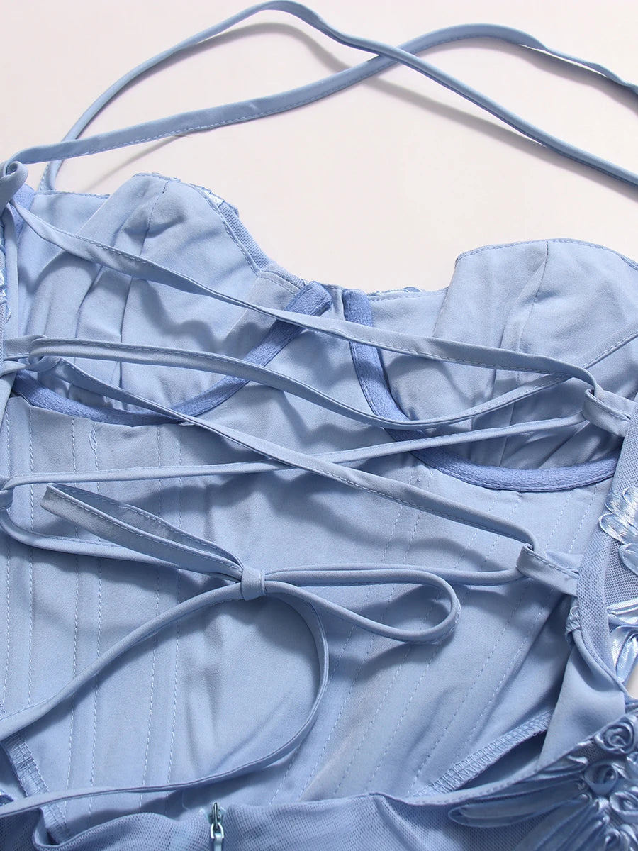 Blue Cocktail Gown