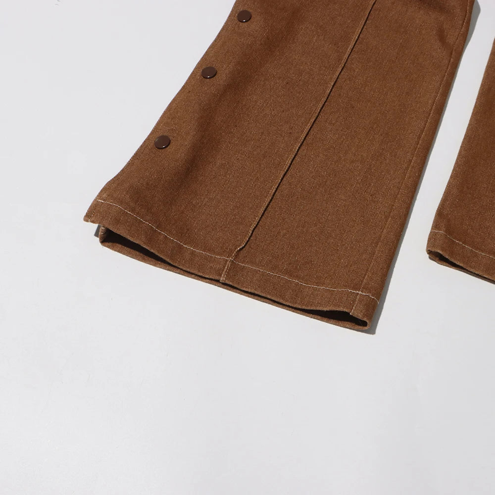 Brown Two Piece Set