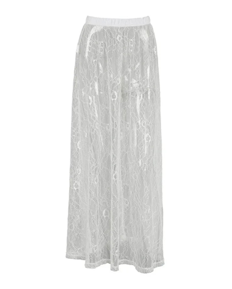 White Lace Skirt