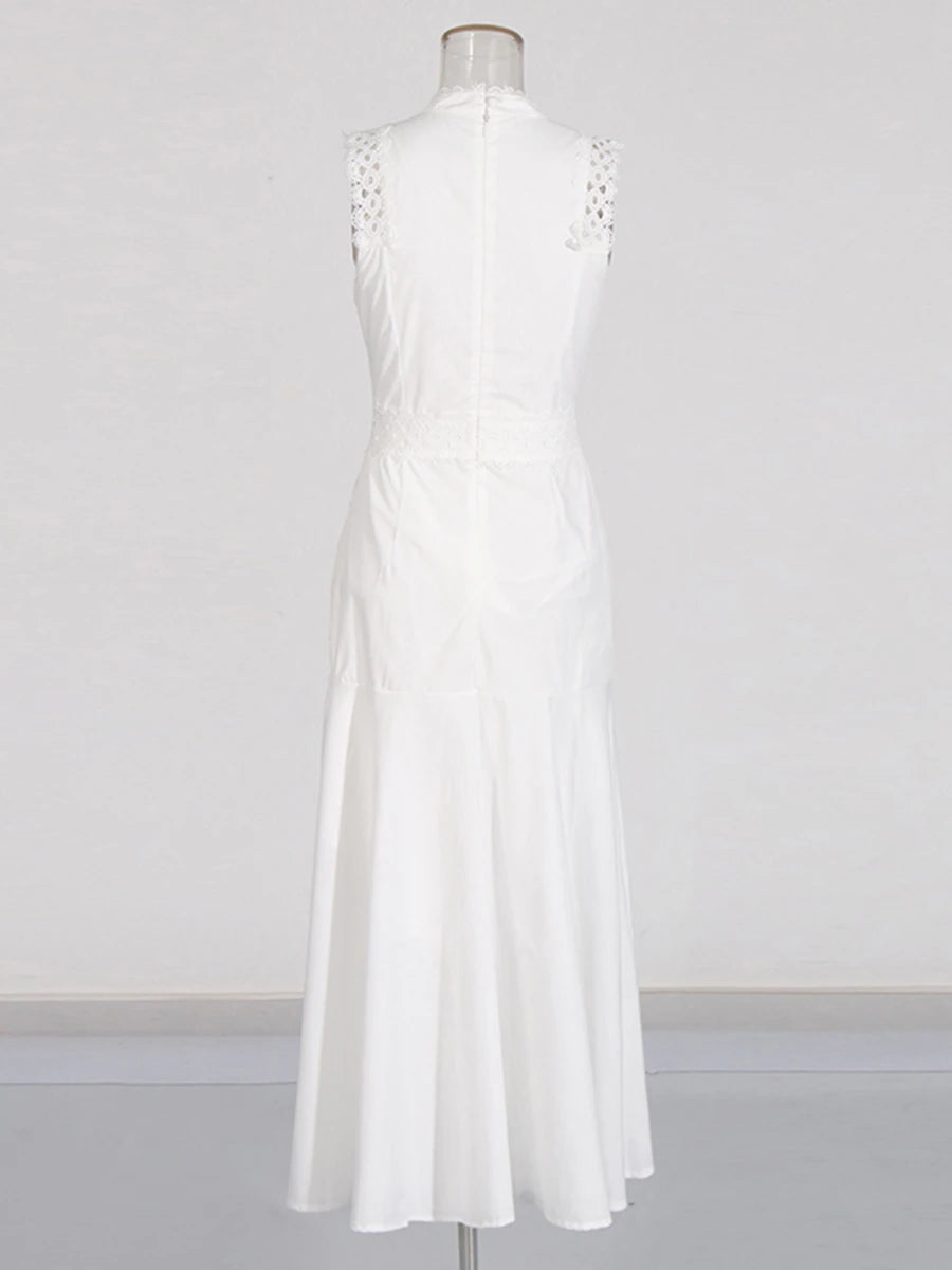 O Neck Midi Dress