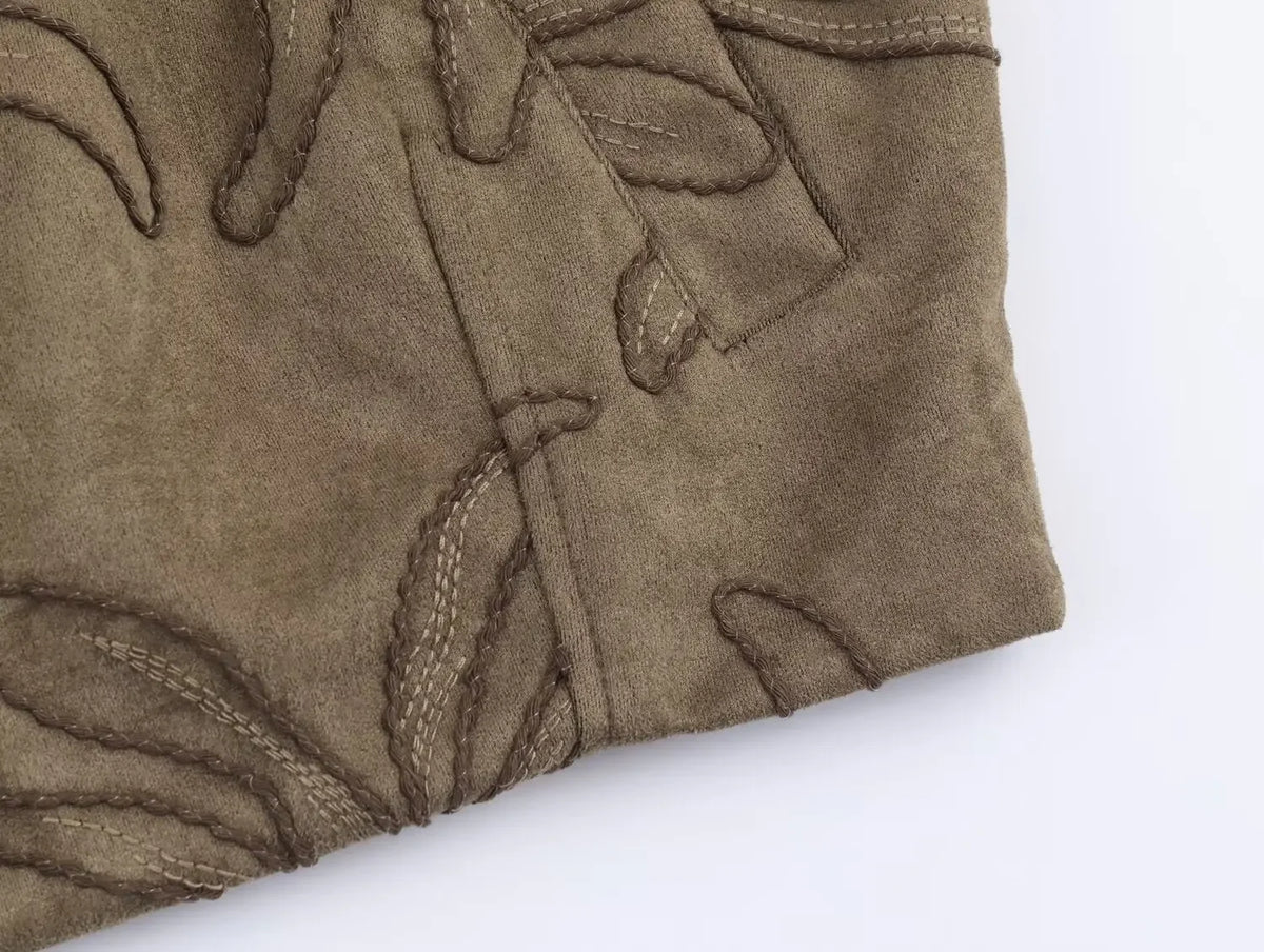 Embroidery Bomber Jacket