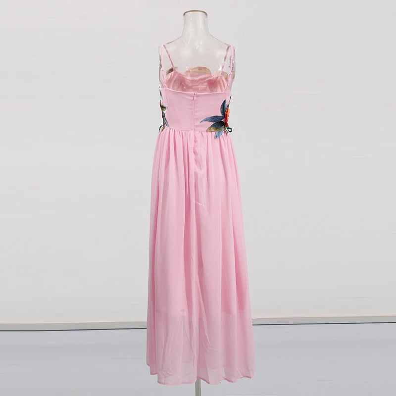 Embroidered Patchwork Dress