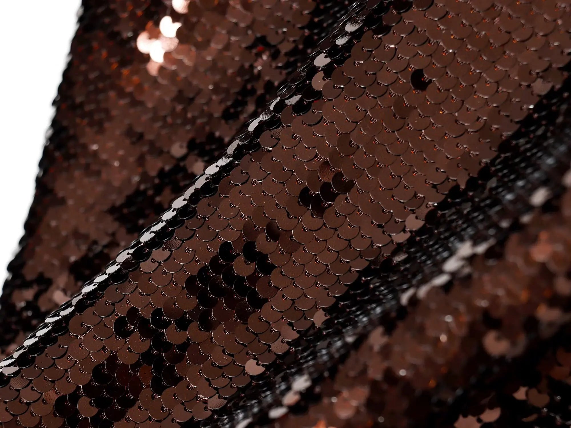 Brown Sequins Mini Dress