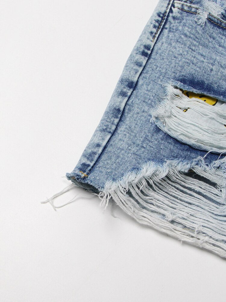 Vintage Cut Denim Shorts