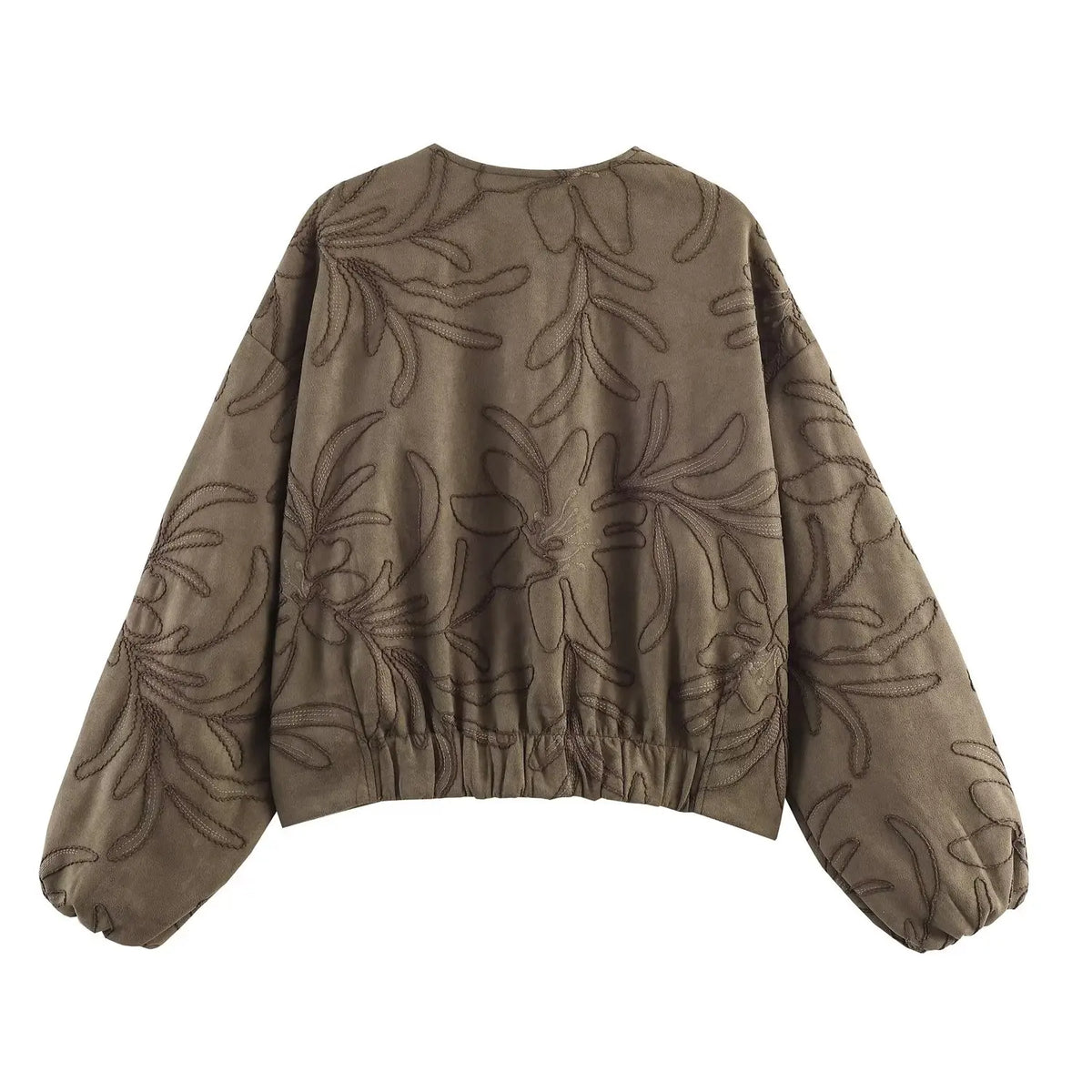 Embroidery Bomber Jacket