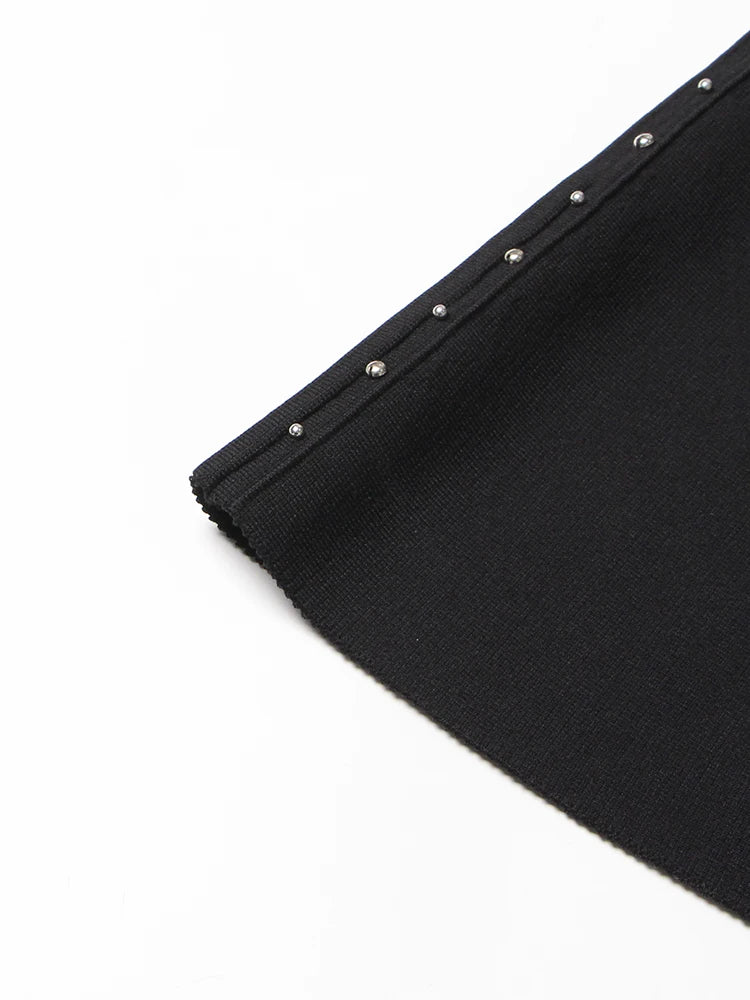 Embroidered Beads Mini Dress