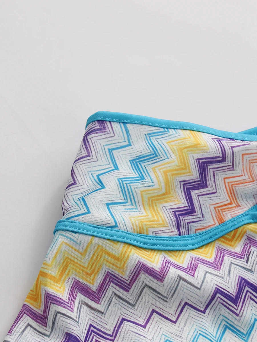 Colorful Print Dress