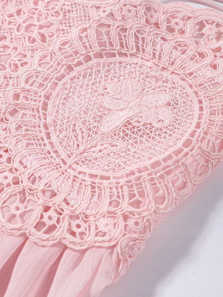 Sheer Lace Detail Set