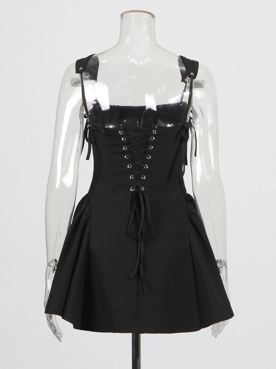 Corset Back Mini Dress