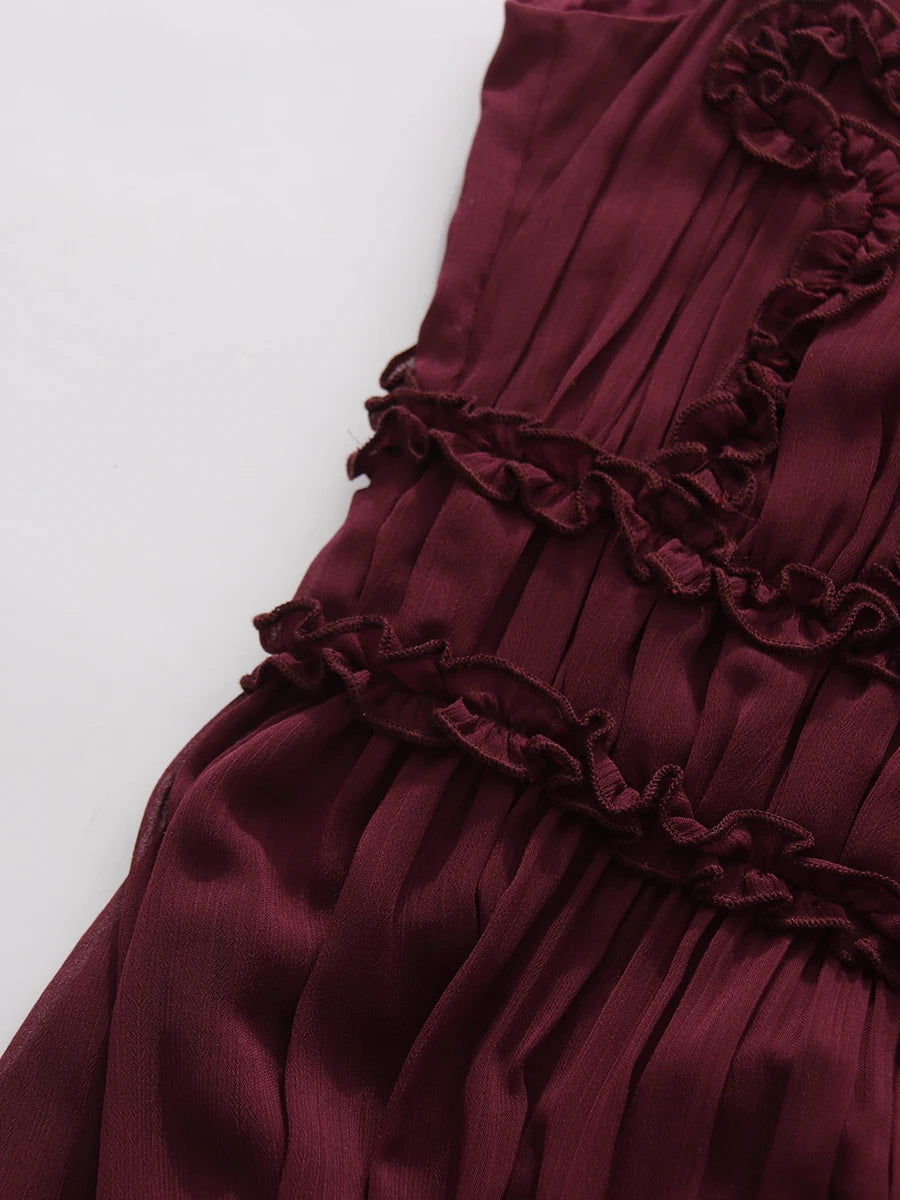 High Neck Mesh Dress