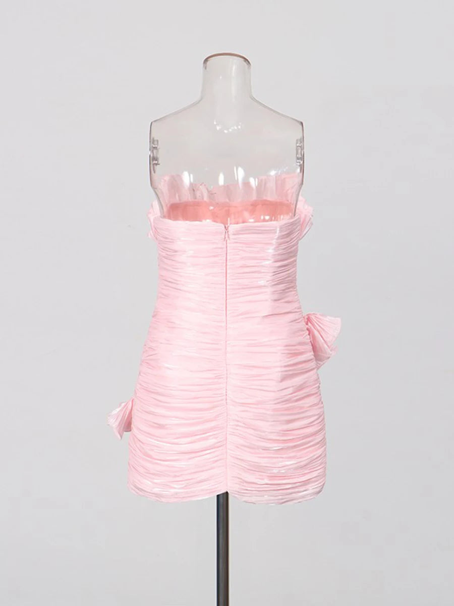 Shirred Cocktail Dress