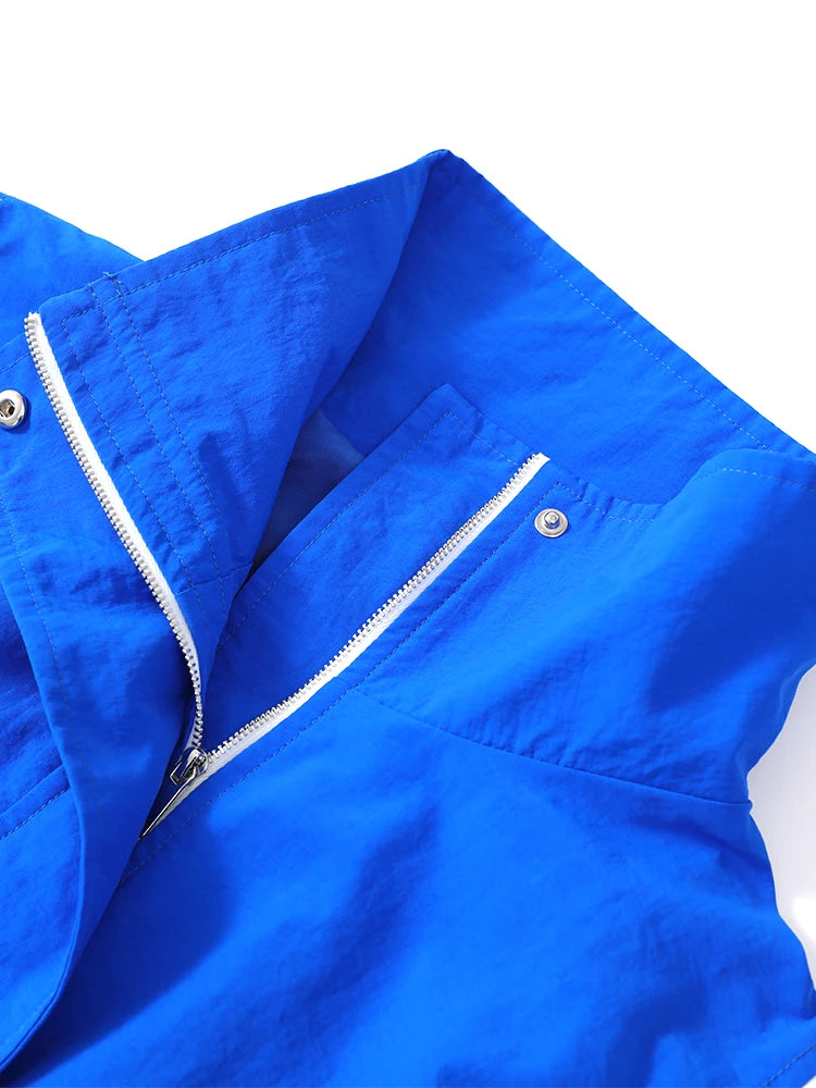 Color Blocked Windbreaker Jacket