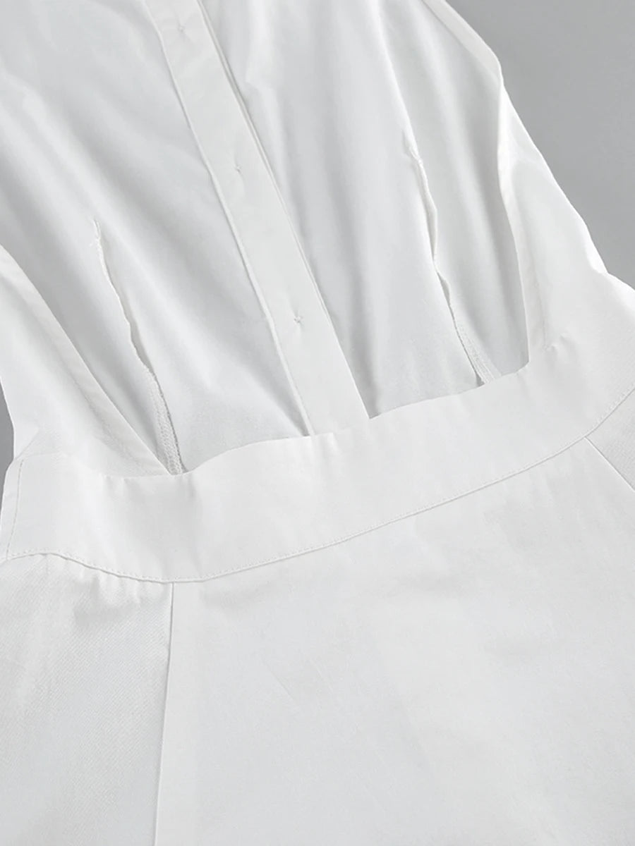 White Button Down Dress