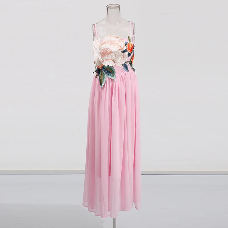 Embroidered Patchwork Dress