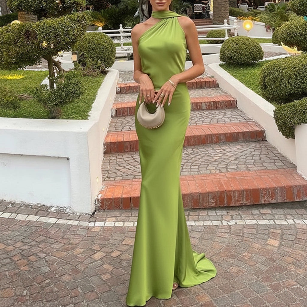 Shawl Collar Cocktail Dress