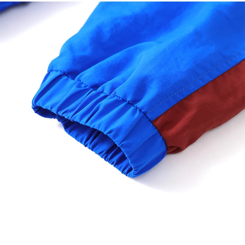 Color Blocked Windbreaker Jacket