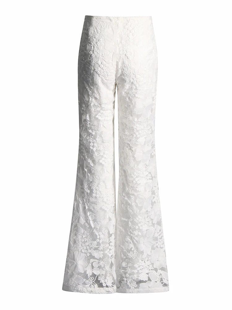 Lace Top and Trouser Set