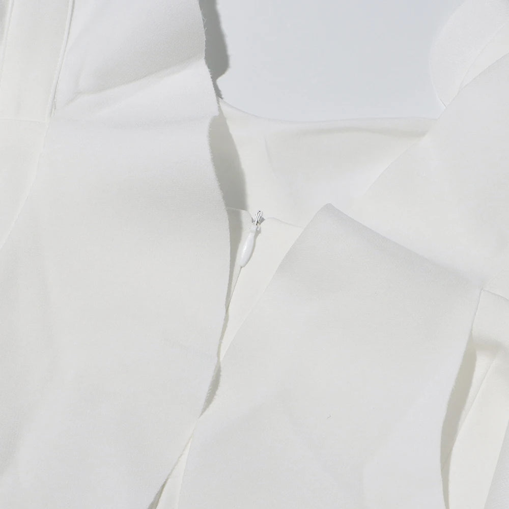 Open Back Appliques Dress