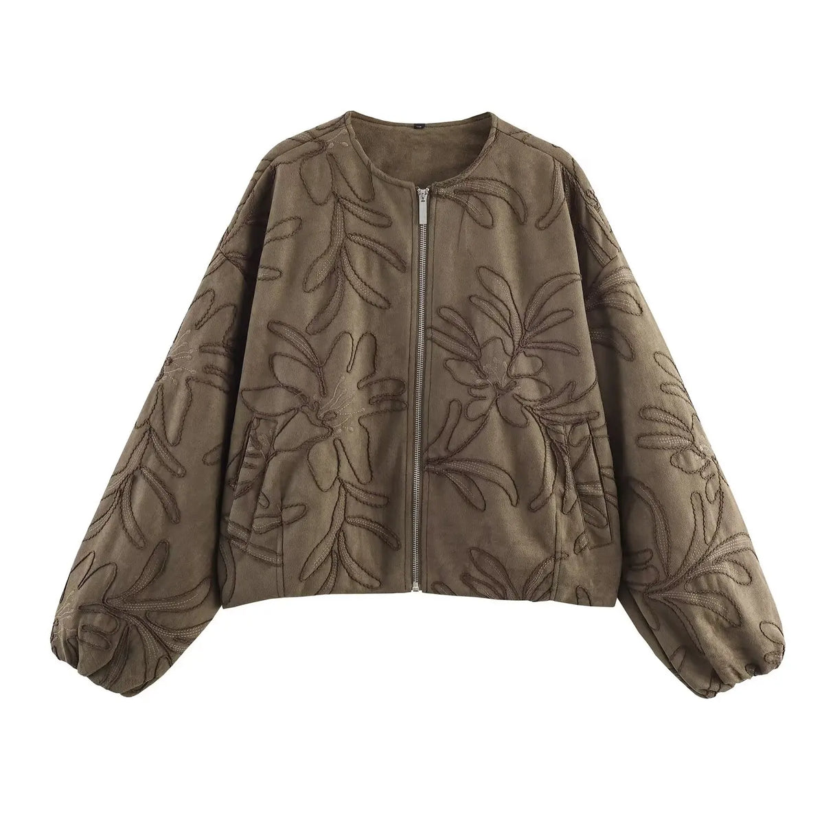 Embroidery Bomber Jacket