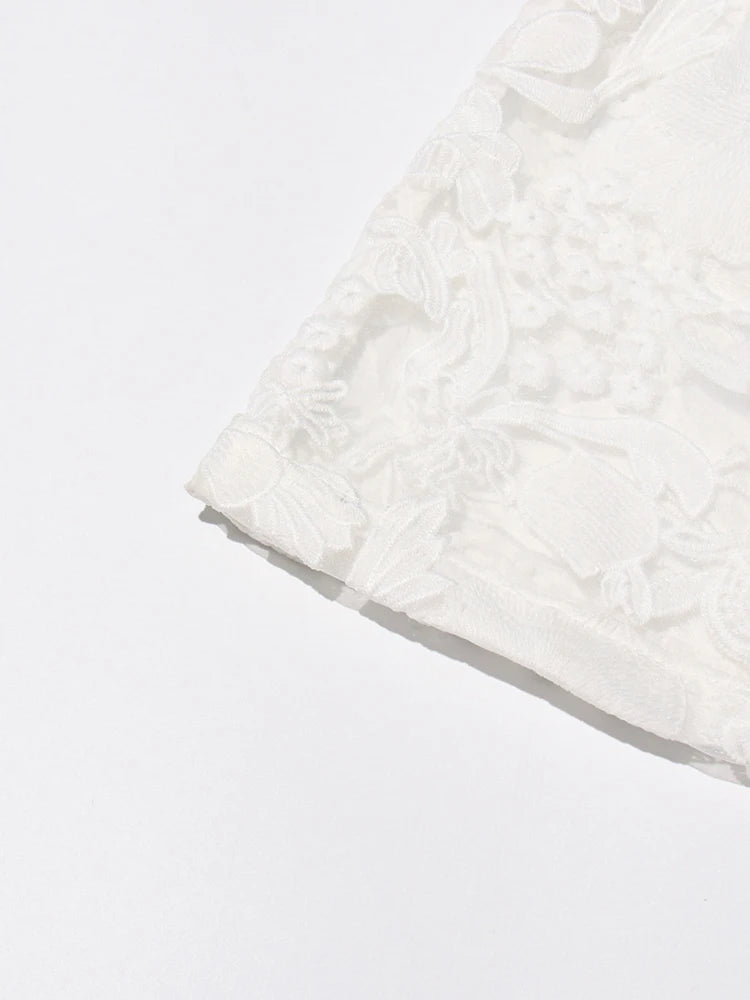 Lace Top and Trouser Set
