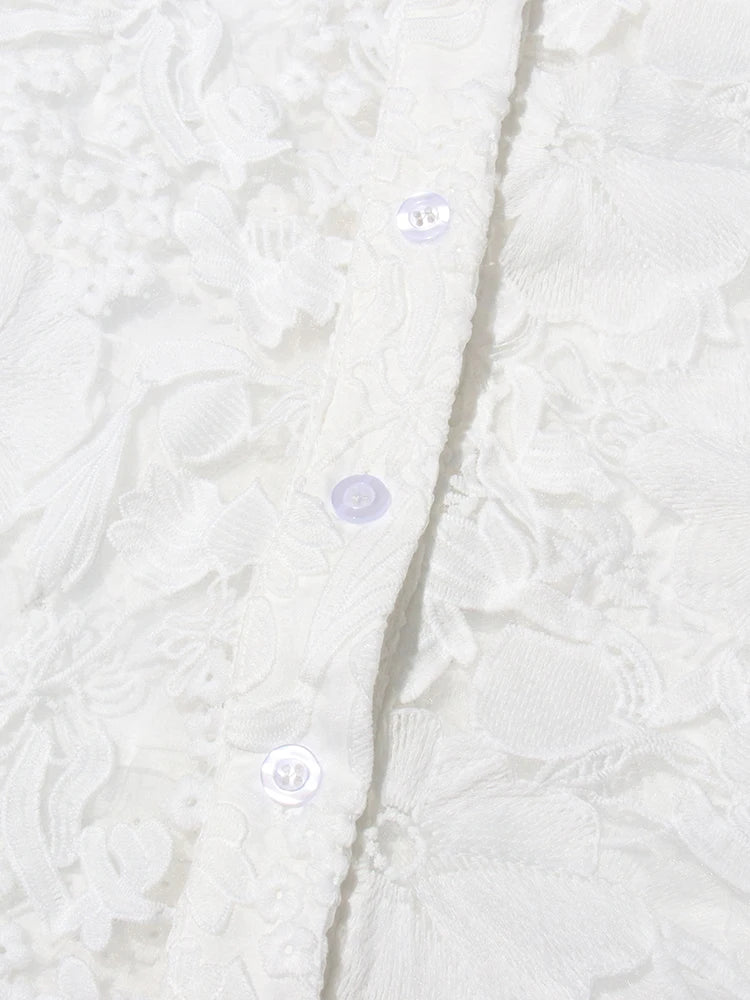 Lace Top and Trouser Set