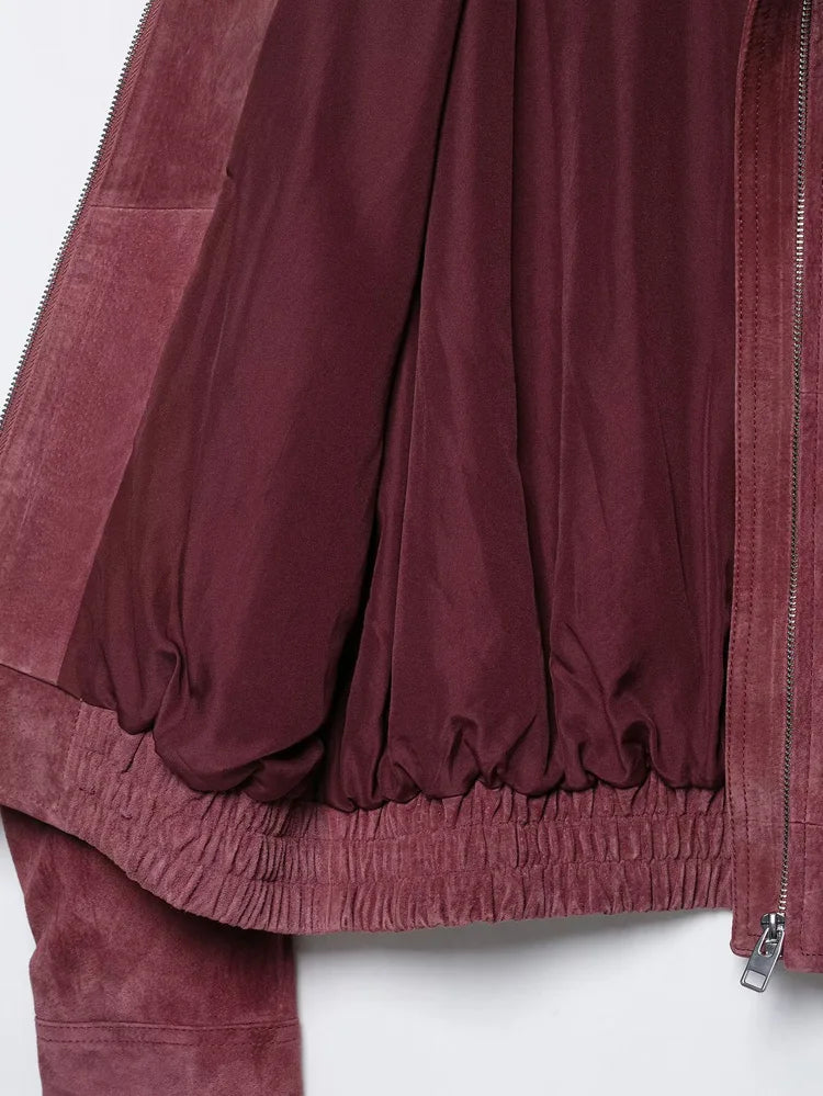 Dusty Pink Suede Jacket