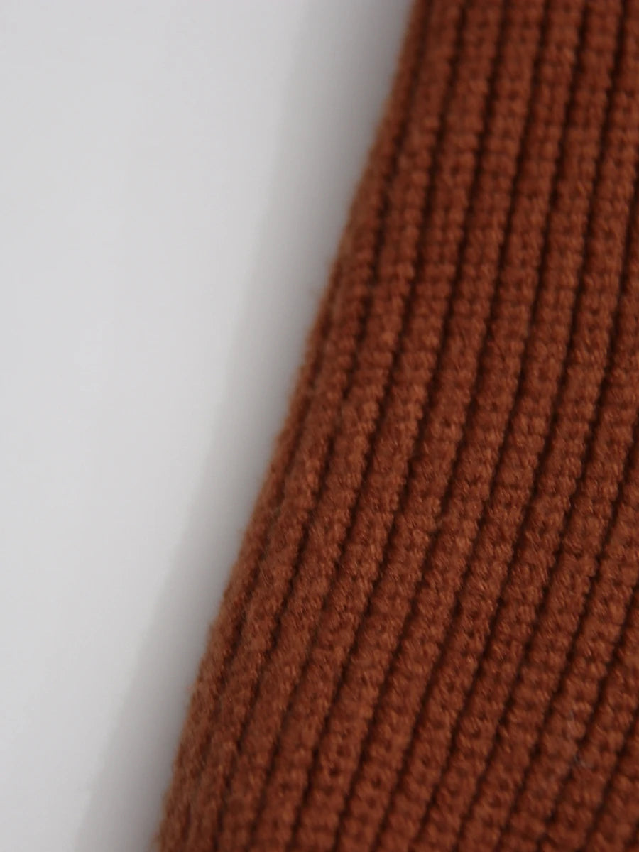 Hooded Caramel Brown Cardigan