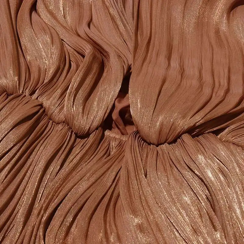 Stand Collar Maxi Dress