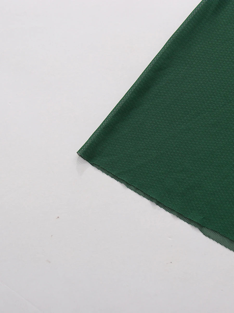 Draped Green Cocktail Dress