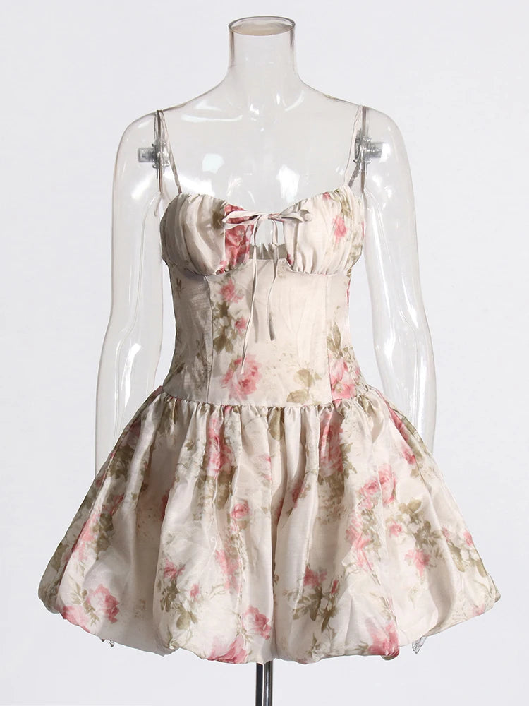 Zalia Atelier | Floral Party Dress | Mini Dress