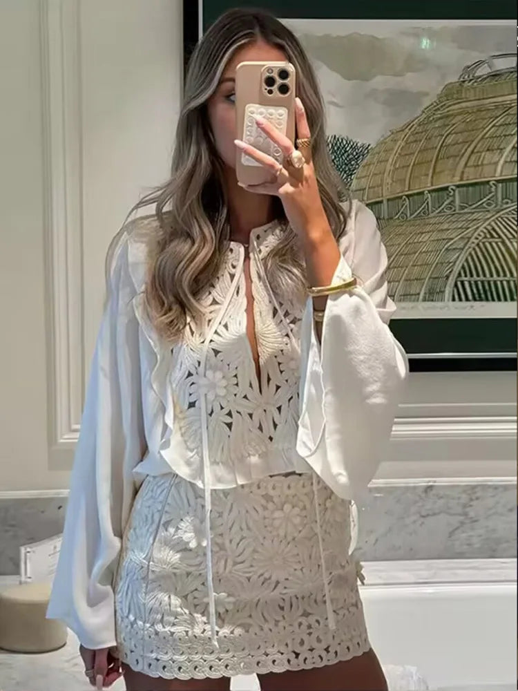 Top and Skirt Set