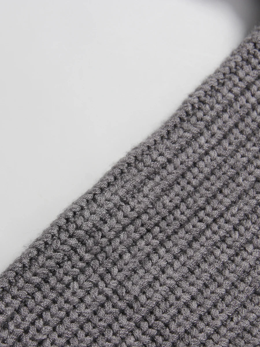 Grey Hooded Cardigan