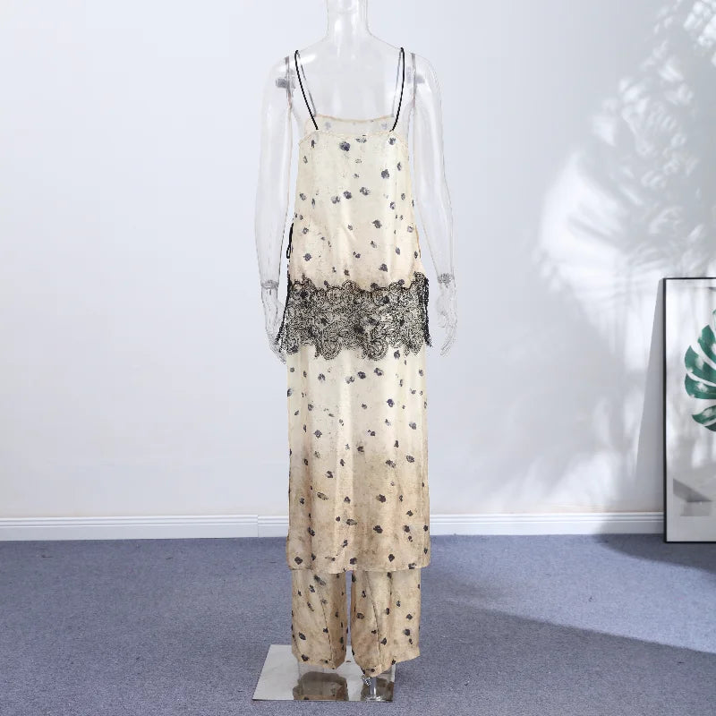 Lace Chiffon Set