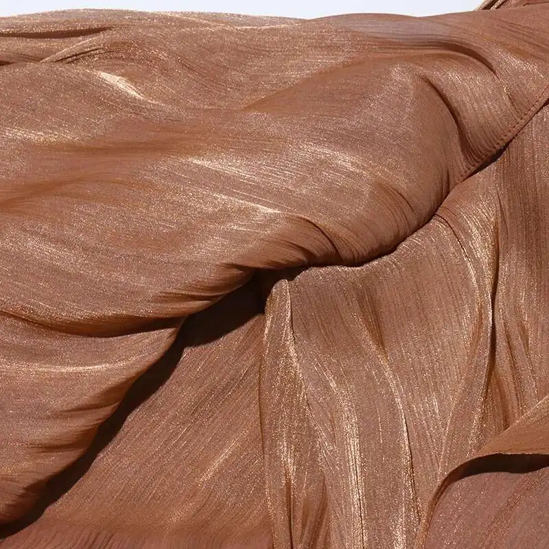 Stand Collar Maxi Dress